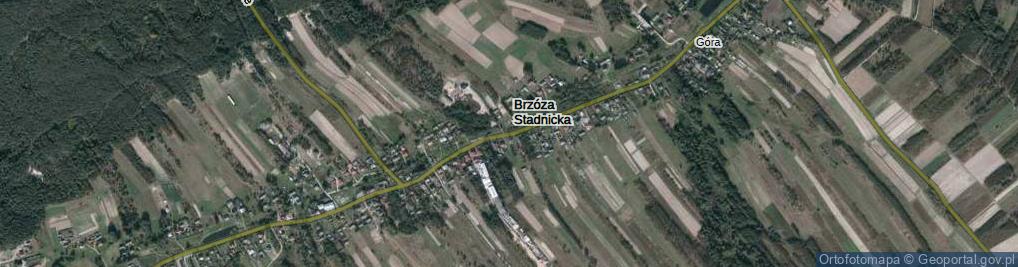 Zdjęcie satelitarne Brzóza Stadnicka ul.
